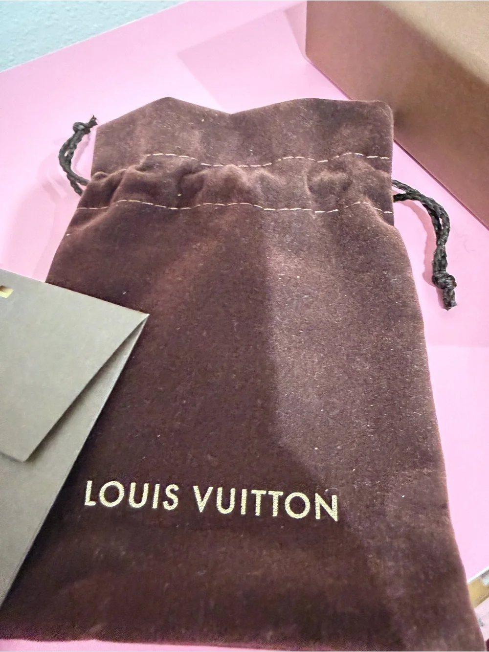 Louis Vuitton Hot Pink Monogram Bangle with Gold Monogram